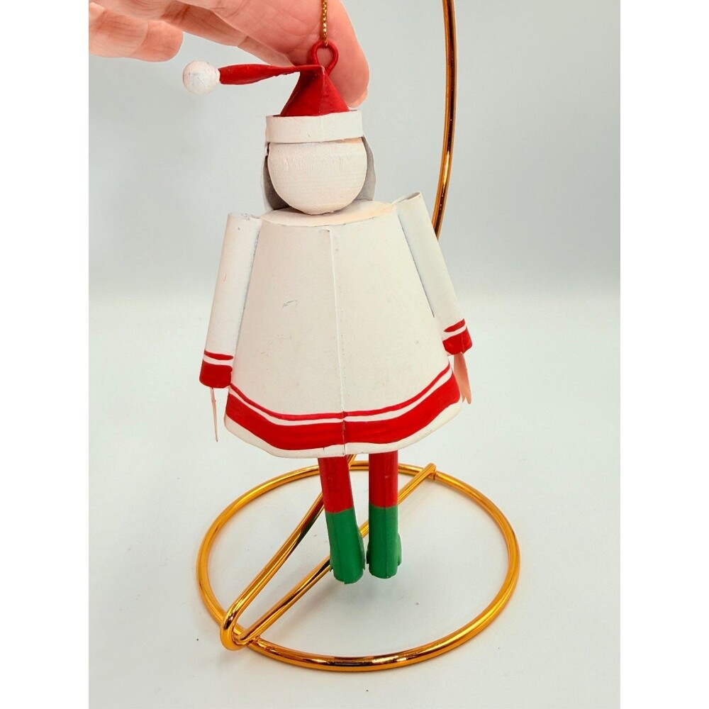 Dansk Santa Claus Christmas Ornament Lot Chef Cookies Free & Classic Heart Wood - Picture 12 of 16